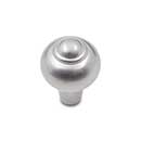 RK International [CK-9306-P] Solid Brass Cabinet Knob - Solid Round w/ Tip - Satin Nickel Finish - 1&quot; Dia.