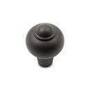 RK International [CK-9306-RB] Solid Brass Cabinet Knob - Solid Round w/ Tip - Oil Rubbed Bronze Finish - 1&quot; Dia.