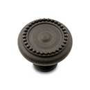 RK International [CK-2222-RB] Solid Brass Cabinet Knob - Beaded Edge w/ Tip - Oil Rubbed Bronze Finish - 1 1/4" Dia.