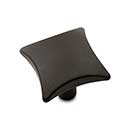 RK International [CK-9316-RB] Solid Brass Cabinet Knob - Square w/ Four Curves - Oil Rubbed Bronze Finish - 1 1/8" Sq.