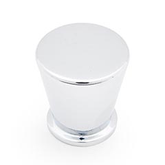 RK International [CK-792-PC] Solid Brass Cabinet Knob - Button - Polished Chrome Finish - 15/16" DIa.