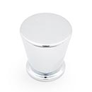RK International [CK-792-PC] Solid Brass Cabinet Knob - Button - Polished Chrome Finish - 15/16" DIa.