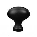 RK International [CK-8215-BL] Solid Brass Cabinet Knob - Football - Black Finish - 1 5/16&quot; L