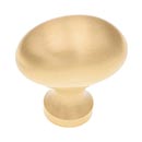 RK International [CK-8215-SB] Solid Brass Cabinet Knob - Football - Satin Brass Finish - 1 5/16" L