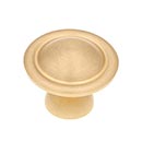 RK International [CK-9303-SB] Solid Brass Cabinet Knob - Small Smooth Dome - Satin Brass Finish - 1 1/4" Dia.