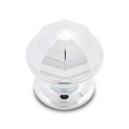 RK International [CK-192-C] Solid Brass Cabinet Knob - Contoured Dome - Polished Chrome Finish - 1 1/16" Dia.