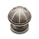 RK International [CK-192-DN] Solid Brass Cabinet Knob - Contoured Dome - Distressed Nickel Finish - 1 1/16" Dia.