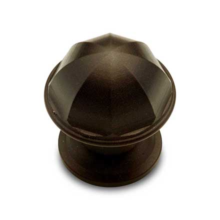 RK International [CK-192-RB] Solid Brass Cabinet Knob - Contoured Dome - Oil Rubbed Bronze Finish - 1 1/16" Dia.