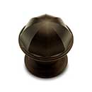 RK International [CK-192-RB] Solid Brass Cabinet Knob - Contoured Dome - Oil Rubbed Bronze Finish - 1 1/16" Dia.