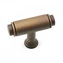 RK International [CK-780-AE] Solid Brass Cabinet Knob - Large Cylinder - Antique English Finish - 1 13/16&quot; L