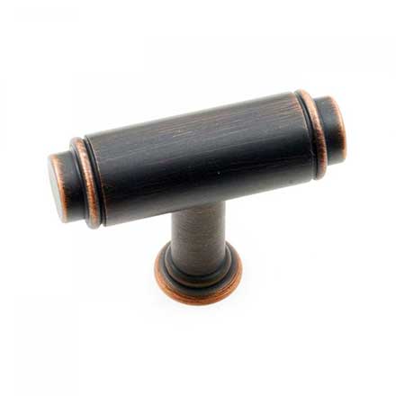 RK International [CK-780-VB] Solid Brass Cabinet Knob - Large Cylinder - Valencia Bronze Finish - 1 13/16" L