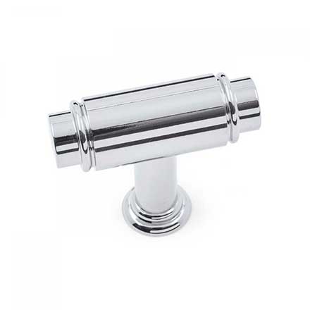 RK International [CK-781-PC] Solid Brass Cabinet Knob - Small Cylinder - Polished Chrome Finish - 1 5/8" L