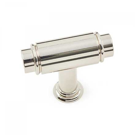 RK International [CK-781-PN] Solid Brass Cabinet Knob - Small Cylinder - Polished Nickel Finish - 1 5/8&quot; L