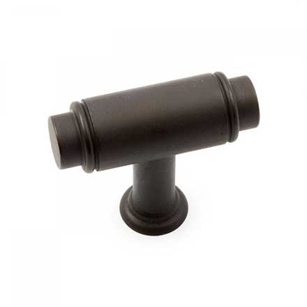 RK International [CK-781-RB] Solid Brass Cabinet Knob - Small Cylinder - Oil Rubbed Bronze Finish - 1 5/8" L