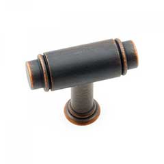 RK International [CK-781-VB] Solid Brass Cabinet Knob - Small Cylinder - Valencia Bronze Finish - 1 5/8&quot; L