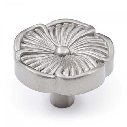 RK International [CK-183-P] Solid Brass Cabinet Knob - Daisy - Satin Nickel Finish - 1 1/4" Dia.
