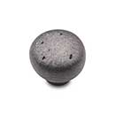 RK International [CK-709-DN] Solid Brass Cabinet Knob - Distressed Heavy Circular - Distressed Nickel Finish - 1 3/8&quot; Dia.