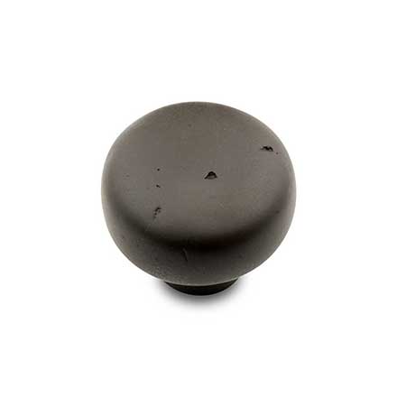 RK International [CK-709-RB] Solid Brass Cabinet Knob - Distressed Heavy Circular - Oil Rubbed Bronze Finish - 1 3/8" Dia.