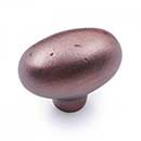 RK International [CK-710-DC] Solid Brass Cabinet Knob - Distressed Heavy Egg - Distressed Copper Finish - 1 13/16&quot; L