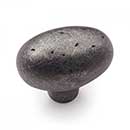 RK International [CK-710-DN] Solid Brass Cabinet Knob - Distressed Heavy Egg - Distressed Nickel Finish - 1 13/16&quot; L