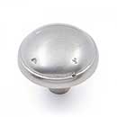 RK International [CK-711-P] Solid Brass Cabinet Knob - Distressed Mushroom w/ Ring Edge - Satin Nickel Finish - 1 3/8&quot; Dia.