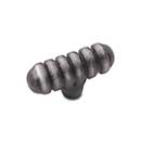 RK International [CK-713-DN] Solid Brass Cabinet Knob - Distressed Large Ribbed - Distressed Nickel Finish - 1 13/16" L