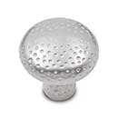 RK International [CK-9315-P] Solid Brass Cabinet Knob - Solid Round w/ Divet Indents - Satin Nickel Finish - 1 1/4" Dia.