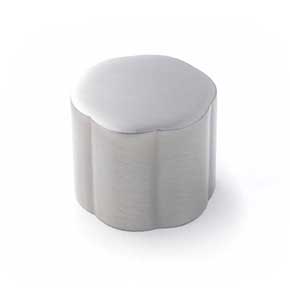 RK International [CK-745-P] Solid Brass Cabinet Knob - Florian Series - Satin Nickel Finish - 1 3/8&quot; Dia.