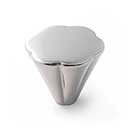 RK International [CK-746-PN] Solid Brass Cabinet Knob - Florian Series - Polished Nickel Finish - 1 1/4" Dia.