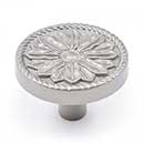 RK International [CK-182-P] Solid Brass Cabinet Knob - Flower - Satin Nickel Finish - 1 1/4" Dia.
