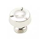 RK International [CK-126-PN] Die Cast Zinc Cabinet Knob - Fullerton Series - Circle w/ Three Lines - Small - Polished Nickel Finish - 1 1/4&quot; Dia.