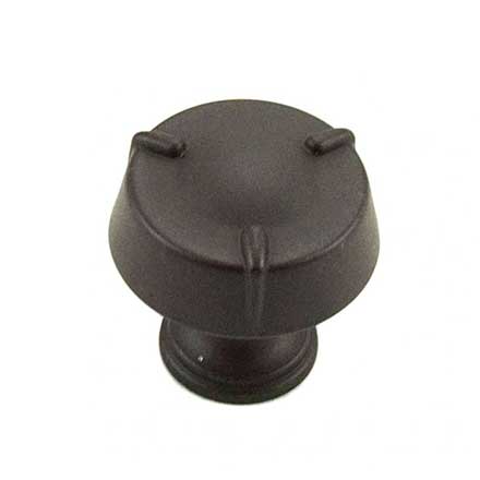 RK International [CK-126-RB] Die Cast Zinc Cabinet Knob - Fullerton Series - Circle w/ Three Lines - Small - Oil Rubbed Bronze Finish - 1 1/4" Dia.