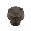 RK International [CK-126-RB] Die Cast Zinc Cabinet Knob - Fullerton Series - Circle w/ Three Lines - Small - Oil Rubbed Bronze Finish - 1 1/4" Dia.