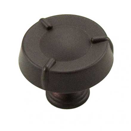 RK International [CK-127-RB] Die Cast Zinc Cabinet Knob - Fullerton Series - Circle w/ Three Lines - Large - Oil Rubbed Bronze Finish - 1 1/2" Dia.