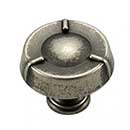 RK International [CK-127-WN] Die Cast Zinc Cabinet Knob - Fullerton Series - Circle w/ Three Lines - Large - Weathered Nickel Finish - 1 1/2&quot; Dia.