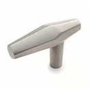 RK International [CK-725-P] Solid Brass Cabinet T-Knob - Gibraltar Series - Satin Nickel Finish - 2" L