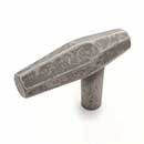 RK International [CK-725-WN] Solid Brass Cabinet T-Knob - Gibraltar Series - Weathered Nickel Finish - 2&quot; L