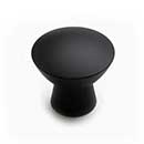 RK International [CK-726-BL] Solid Brass Cabinet Knob - Gibraltar Series - Flat Black Finish - 1 1/2&quot; Dia.