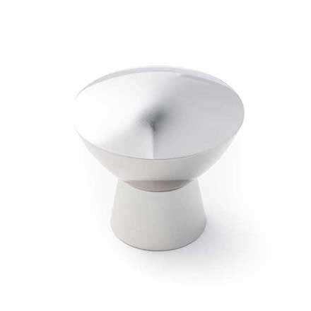 RK International [CK-726-PN] Solid Brass Cabinet Knob - Gibraltar Series - Polished Nickel Finish - 1 1/2" Dia.