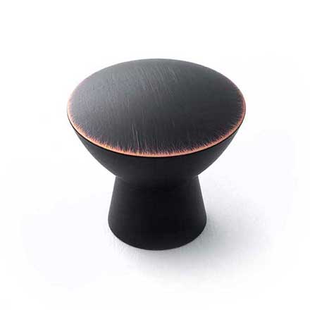 RK International [CK-726-VB] Solid Brass Cabinet Knob - Gibraltar Series - Valencia Bronze Finish - 1 1/2" Dia.