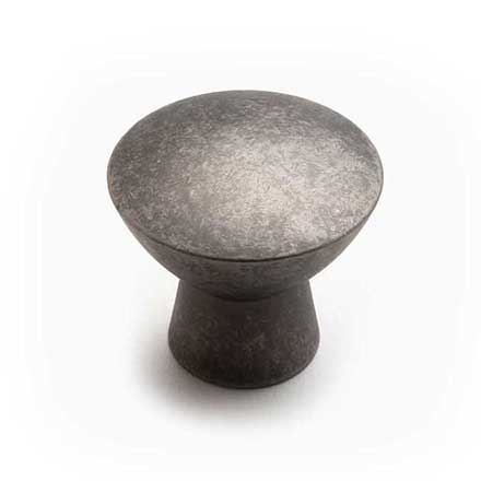 RK International [CK-726-WN] Solid Brass Cabinet Knob - Gibraltar Series - Weathered Nickel Finish - 1 1/2" Dia.