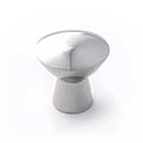 RK International [CK-727-PN] Solid Brass Cabinet Knob - Gibraltar Series - Polished Nickel Finish - 1 1/4" Dia.