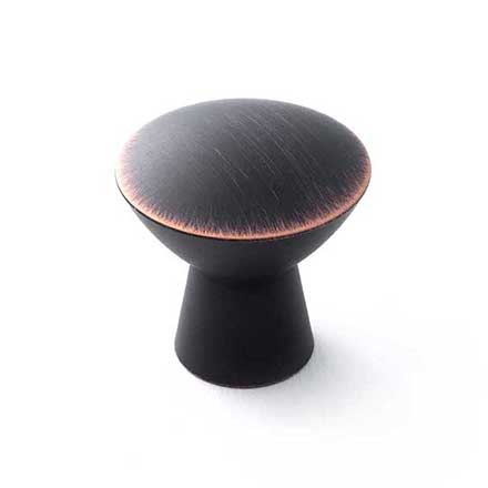 RK International [CK-727-VB] Solid Brass Cabinet Knob - Gibraltar Series - Valencia Bronze Finish - 1 1/4" Dia.