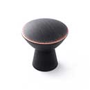 RK International [CK-727-VB] Solid Brass Cabinet Knob - Gibraltar Series - Valencia Bronze Finish - 1 1/4" Dia.