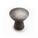 RK International [CK-727-WN] Solid Brass Cabinet Knob - Gibraltar Series - Weathered Nickel Finish - 1 1/4&quot; Dia.