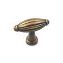 RK International [CK-9308-AE] Solid Brass Cabinet Knob - Small Indian Drum - Antique English Finish - 1 3/4&quot; L