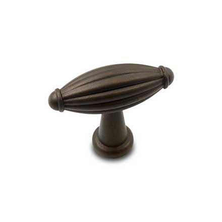RK International [CK-9308-RB] Solid Brass Cabinet Knob - Small Indian Drum - Oil Rubbed Bronze Finish - 1 3/4" L