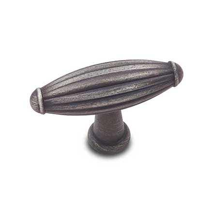 RK International [CK-9309-DN] Solid Brass Cabinet Knob - Large Indian Drum - Distressed Nickel Finish - 2 1/4&quot; L