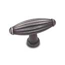 RK International [CK-9309-DN] Solid Brass Cabinet Knob - Large Indian Drum - Distressed Nickel Finish - 2 1/4&quot; L