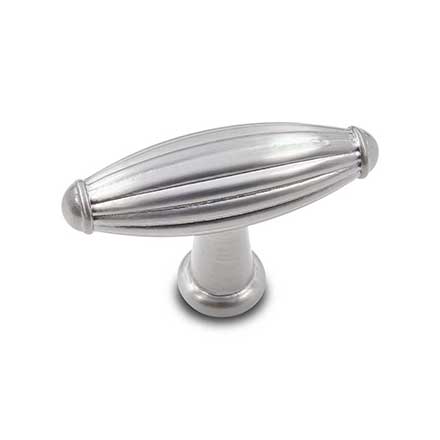 RK International [CK-9309-P] Solid Brass Cabinet Knob - Large Indian Drum - Satin Nickel Finish - 2 1/4" L